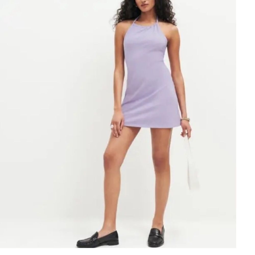 Reformation Clyde Knit Dress in Aura L NWT